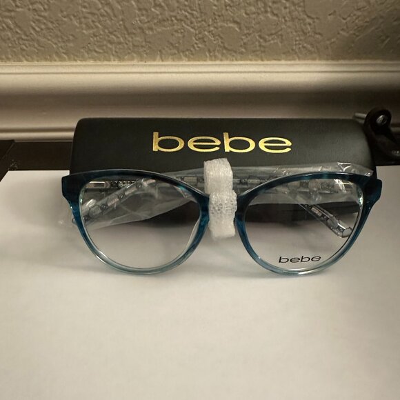 Bebe Eyeglasses Frames, Brand New with Case, BB5195 Gradient Blue - Picture 1 of 2